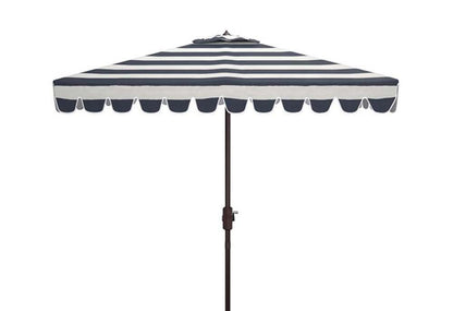 Safavieh - Vienna 7.5Square Umbrella - Navy - White - PAT8411C veiw 1