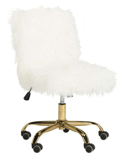 Safavieh - Whitney Swivel Office Chair - White - Gold - OCH4505B veiw 4