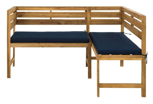 Safavieh - Wilton Balcony Corner Lounge - Natural - Navy - PAT6754A veiw 1