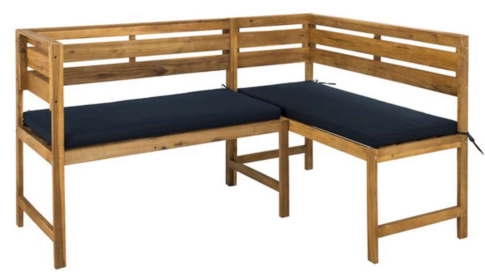 Safavieh - Wilton Balcony Corner Lounge - Natural - Navy - PAT6754A veiw 2