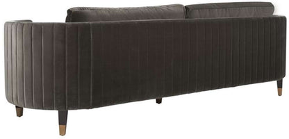Safavieh - Winford Velvet Sofa - Shale - Black - KNT7045B veiw 2