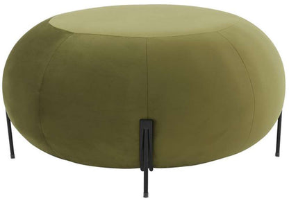 Safavieh - Winterose Round Ottoman - Olive Green - Black - SFV4792B veiw 2