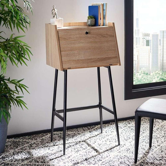 Safavieh - Xander Modern Secretary Desk - Natural - Black - DSK2203A veiw 2