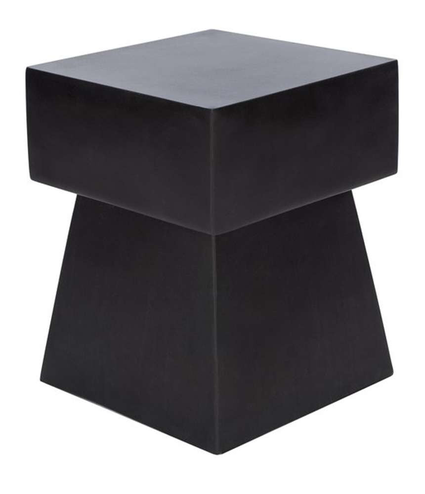 Safavieh - Zen In/Outdoor Accent Stool - Black - VNN1000C veiw 3