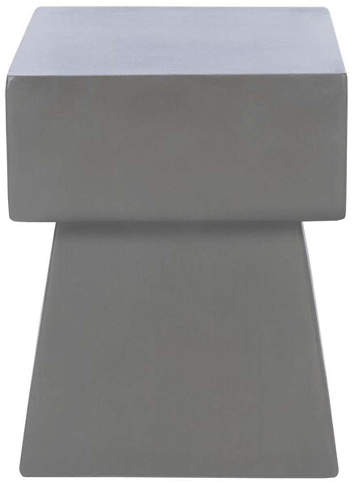 Safavieh - Zen In/Outdoor Accent Stool - Dark Grey - VNN1000A veiw 1