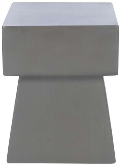 Safavieh - Zen In/Outdoor Accent Stool - Dark Grey - VNN1000A veiw 1