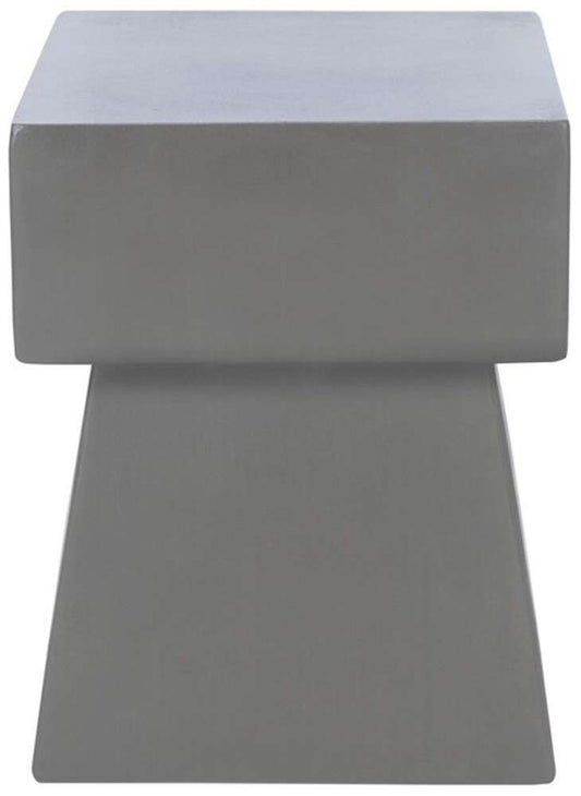 Safavieh - Zen In/Outdoor Accent Stool - Dark Grey - VNN1000A veiw 1