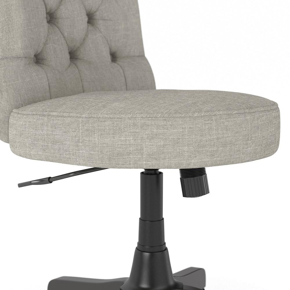 Bush Furniture - Salinas Mid Back Tufted Office Chair in Light Gray Fabric - SAL009LG veiw 4