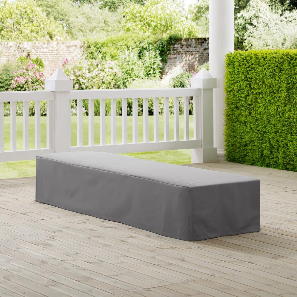 Crosley Furniture - Outdoor Chaise Lounge Furniture Cover Gray - CO7506-GY veiw 4