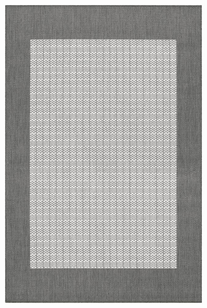 Couristan - Recife Checkered Field/Grey-White Rug - 23 x 119 - 10053012023119U veiw 1