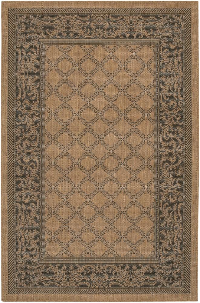 Couristan - Recife Garden Lattice/Cocoa-Black Rug - 53 x 76 - 10162000053076T veiw 1