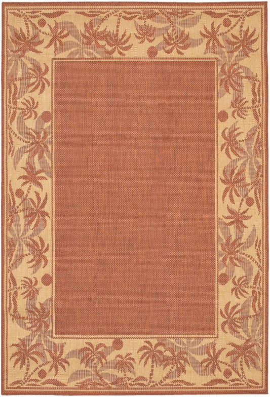 Couristan - Recife Island Retreat/Terra-Cotta-Natural Rug - 76 x 109 - 12221122076109T veiw 1