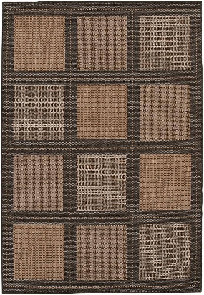 Couristan - Recife Summit/Cocoa-Black Rug - 23 x 119 - 10432500023119U veiw 1