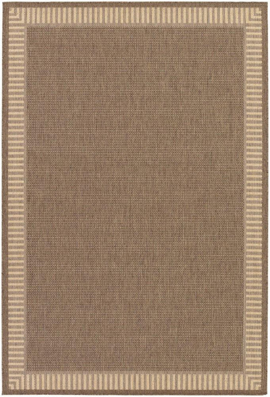 Couristan - Recife Wicker Stitch/Cocoa-Natural Rug - 23 x 710 - 16811500023710U veiw 1