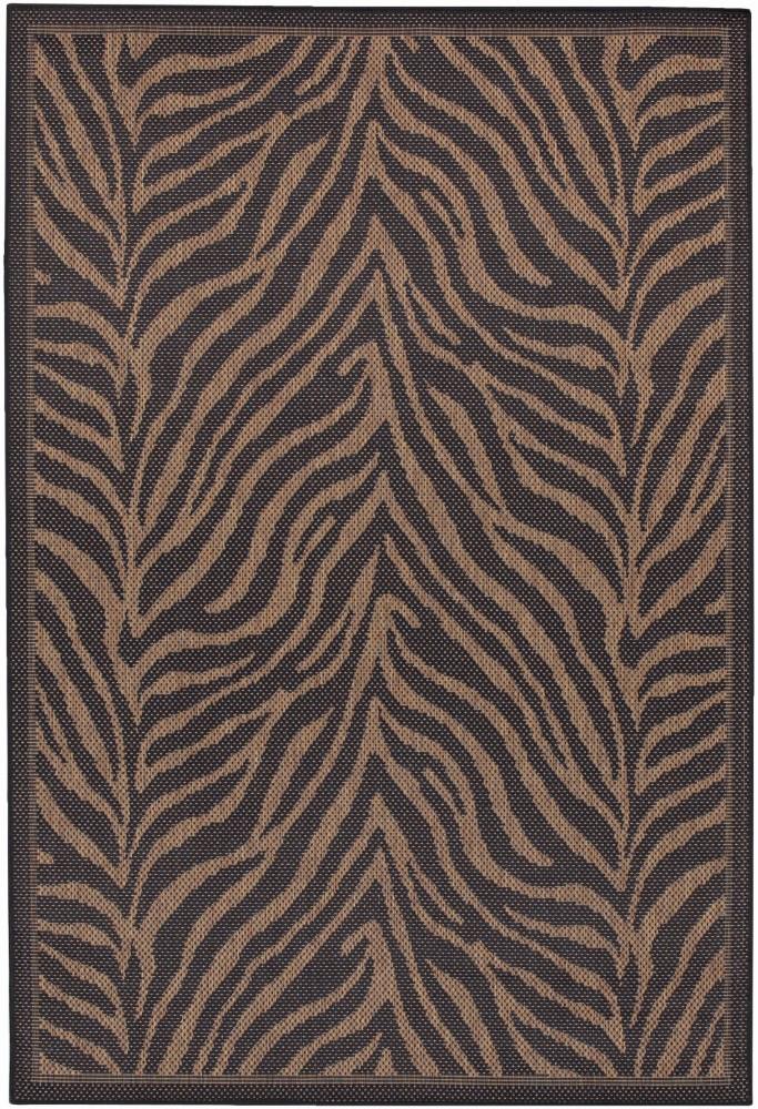Couristan - Recife Zebra/Black-Cocoa Rug - 23 x 710 - 15140121023710U veiw 1