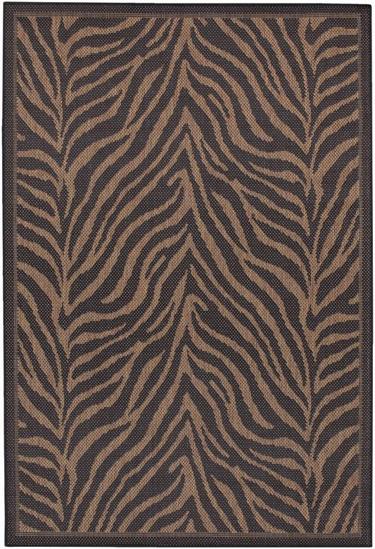 Couristan - Recife Zebra/Black-Cocoa Rug - 23 x 710 - 15140121023710U veiw 1