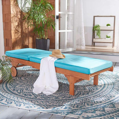 Safavieh - Newport Lounge Chair - Natural - Aqua - PAT7022Q veiw 3