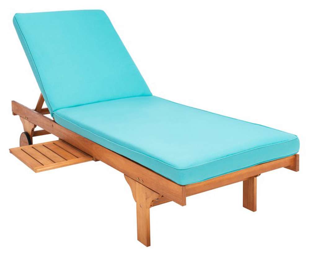 Safavieh - Newport Lounge Chair - Natural - Aqua - PAT7022Q veiw 4