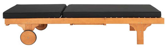 Safavieh - Newport Lounge Chair - Natural - Black - PAT7022X veiw 1