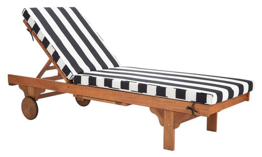 Safavieh - Newport Lounge Chair - Natural - Black Stripe - PAT7022D veiw 1