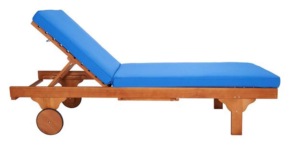 Safavieh - Newport Lounge Chair - Natural - Blue - PAT7022K veiw 2