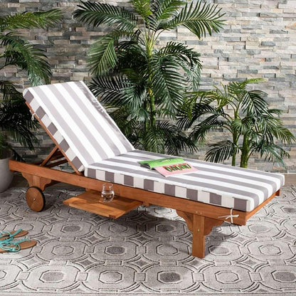 Safavieh - Newport Lounge Chair - Natural - Grey Striped - PAT7022E veiw 2