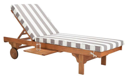 Safavieh - Newport Lounge Chair - Natural - Grey Striped - PAT7022E veiw 3