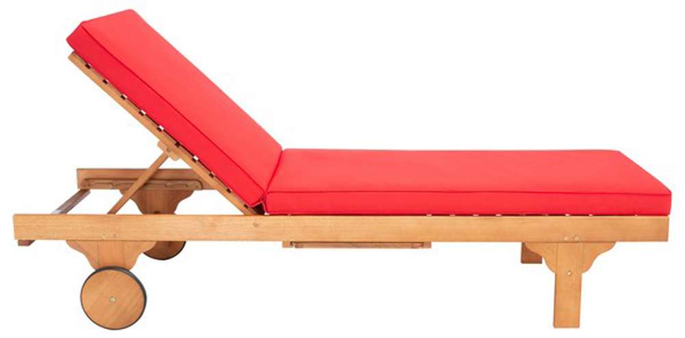 Safavieh - Newport Lounge Chair - Natural - Red - PAT7022R veiw 2
