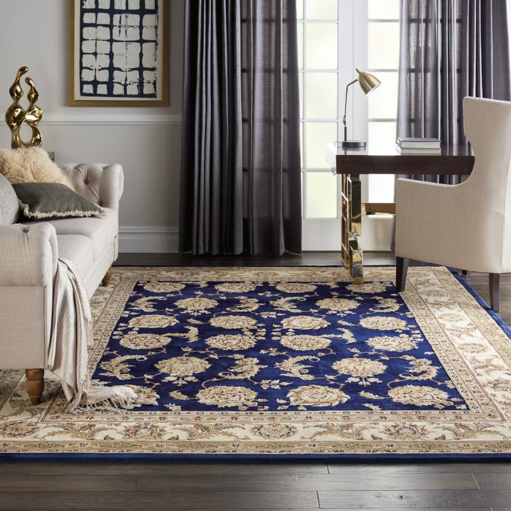 Nourison - 2000 86in x 116in Navy Area Rug - 2022-99446709561 veiw 2