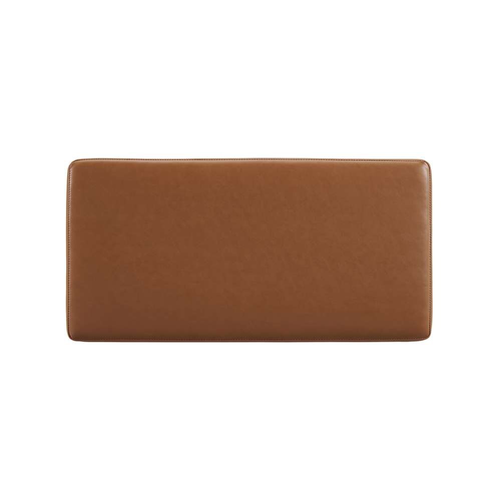 Linon Home Decor - Blanche Rectangle Storage Ottoman, Caramel Faux Leather - ST014CARPU01ASU veiw 4
