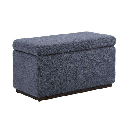 Linon Home Decor - Blanche Rectangle Storage Ottoman, Dark Gray - ST014DGRY01ASU veiw 1