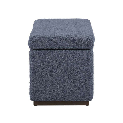 Linon Home Decor - Blanche Rectangle Storage Ottoman, Dark Gray - ST014DGRY01ASU veiw 3