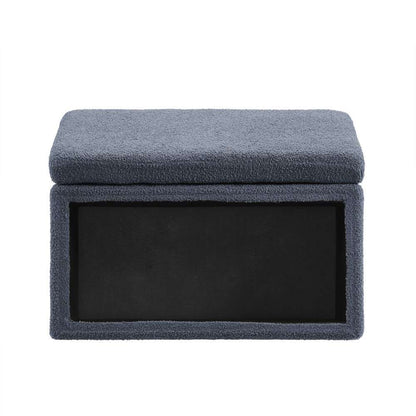 Linon Home Decor - Blanche Rectangle Storage Ottoman, Dark Gray - ST014DGRY01ASU veiw 8