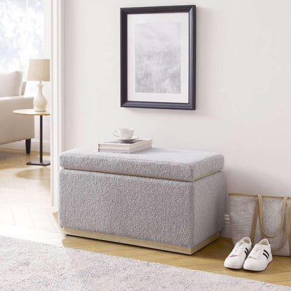 Linon Home Decor - Blanche Rectangle Storage Ottoman, Gray - ST014GRY01ASU veiw 9