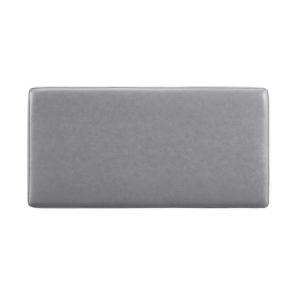 Linon Home Decor - Blanche Rectangle Storage Ottoman, Gray Faux Leather - ST014GRYPU01ASU veiw 4