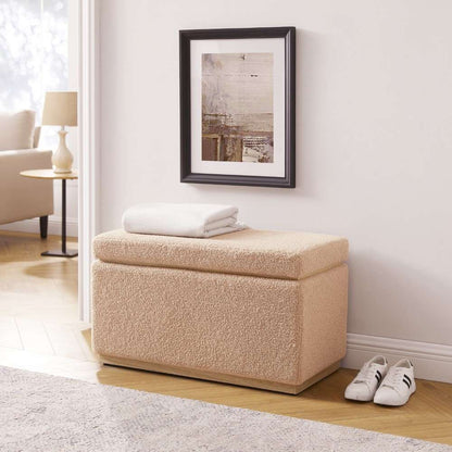 Linon Home Decor - Blanche Rectangle Storage Ottoman, Tan - ST014TAN01ASU veiw 9