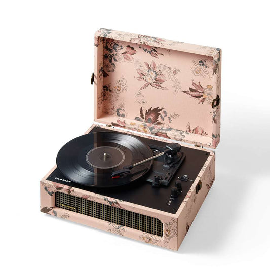 Crosley Radio - Voyager Record Player In Floral - CR8017B-FL veiw 1