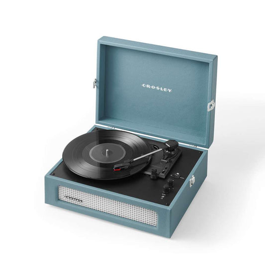 Crosley Radio - Voyager Record Player In Washed Blue - CR8017B-WB veiw 1