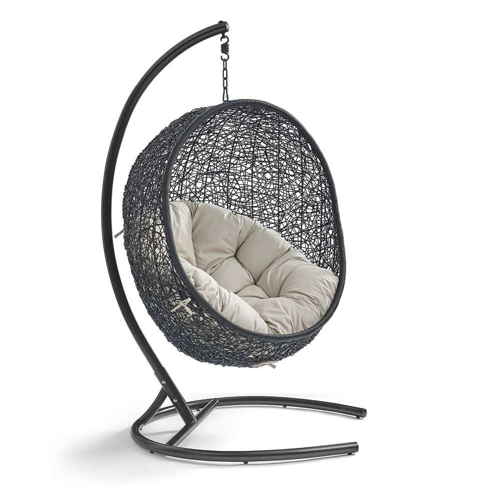 Modway - Encase Swing Outdoor Patio Lounge Chair - EEI-739-BEI-SET veiw 1