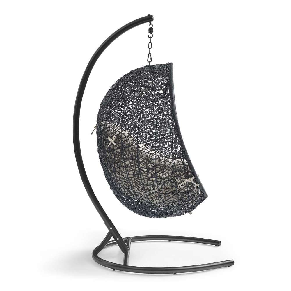 Modway - Encase Swing Outdoor Patio Lounge Chair - EEI-739-BEI-SET veiw 3