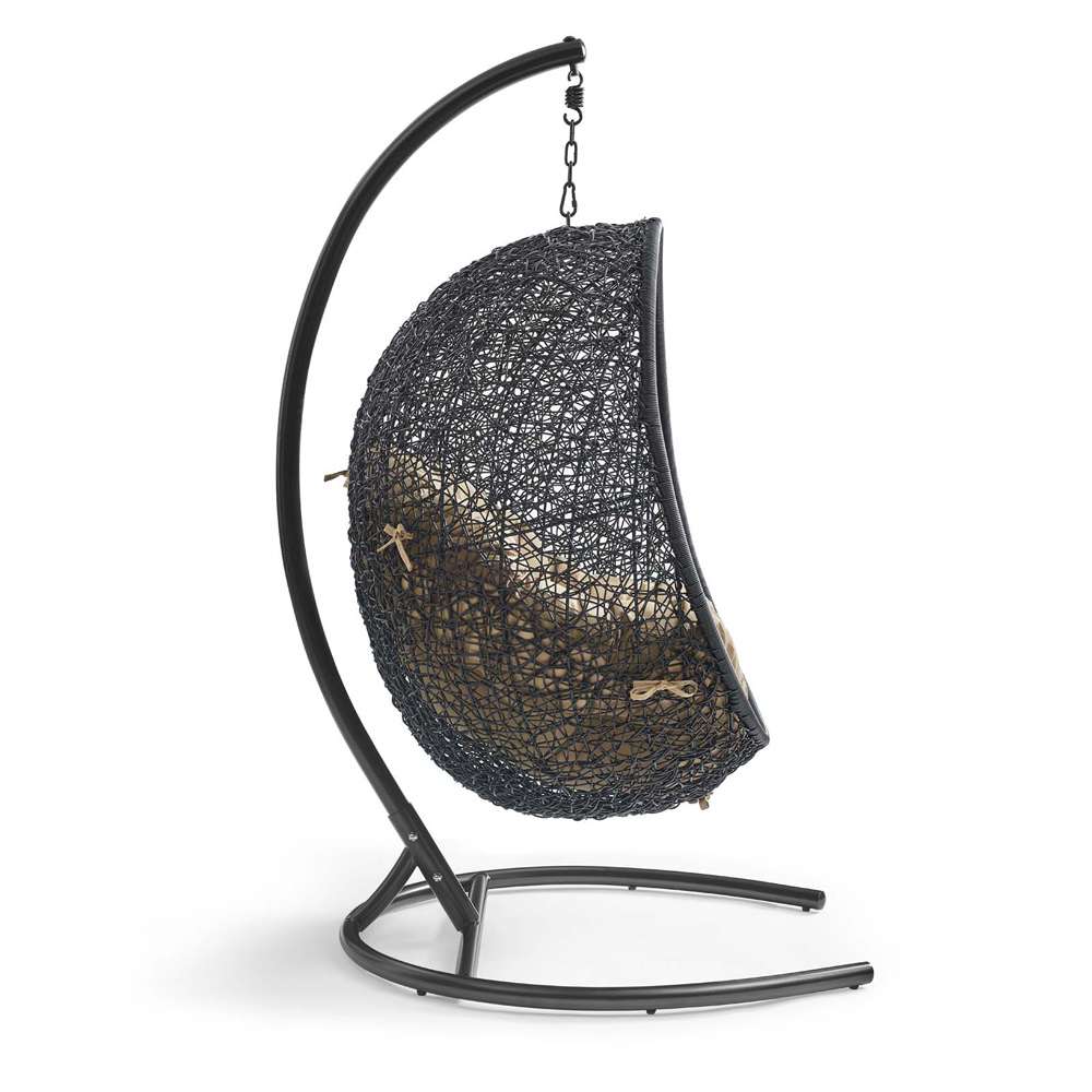 Modway - Encase Swing Outdoor Patio Lounge Chair - EEI-739-MOC-SET veiw 3