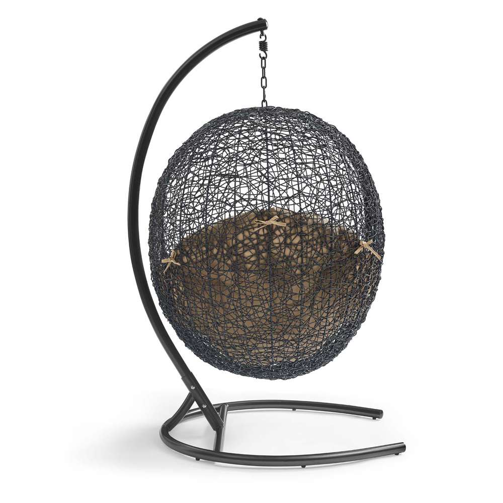 Modway - Encase Swing Outdoor Patio Lounge Chair - EEI-739-MOC-SET veiw 4