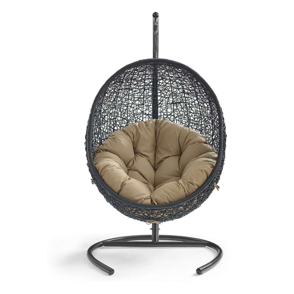 Modway - Encase Swing Outdoor Patio Lounge Chair - EEI-739-MOC-SET veiw 5