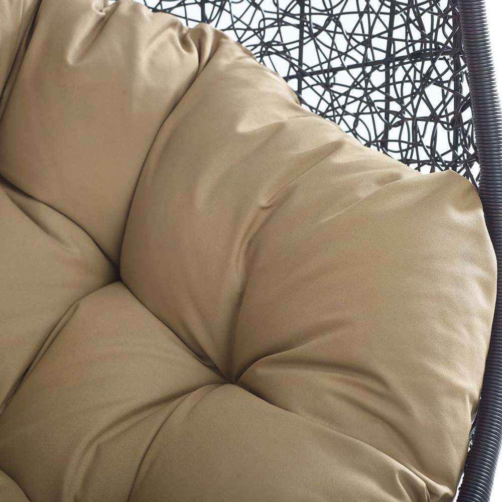 Modway - Encase Swing Outdoor Patio Lounge Chair - EEI-739-MOC-SET veiw 6