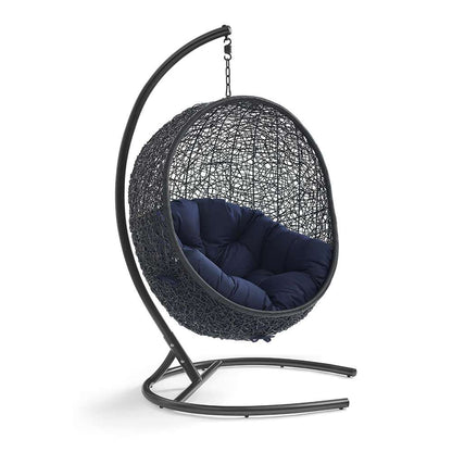 Modway - Encase Swing Outdoor Patio Lounge Chair - EEI-739-NAV-SET veiw 1