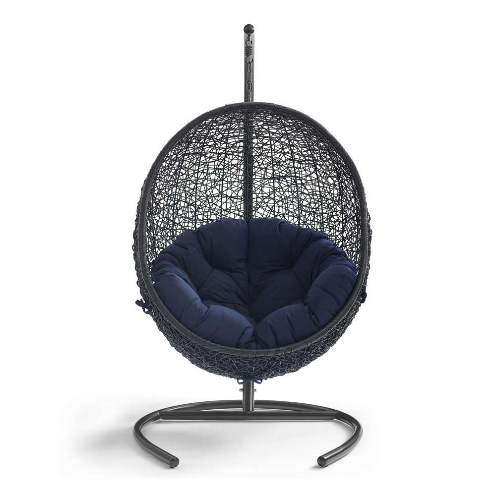 Modway - Encase Swing Outdoor Patio Lounge Chair - EEI-739-NAV-SET veiw 5