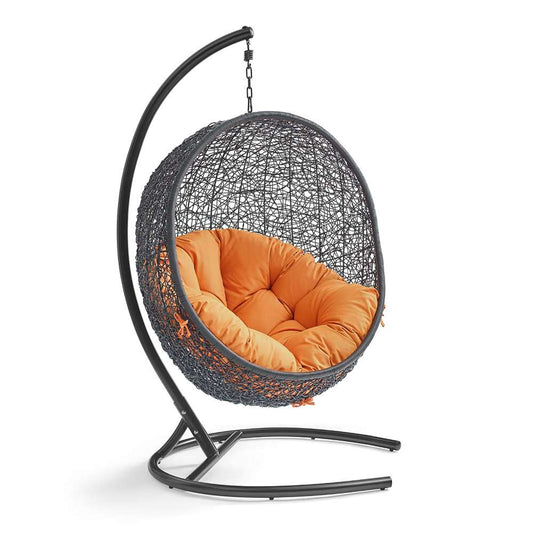 Modway - Encase Swing Outdoor Patio Lounge Chair - EEI-739-ORA-SET veiw 1