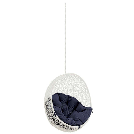 Modway - Hide Outdoor Patio Swing Chair Without Stand - EEI-2654-WHI-NAV veiw 1
