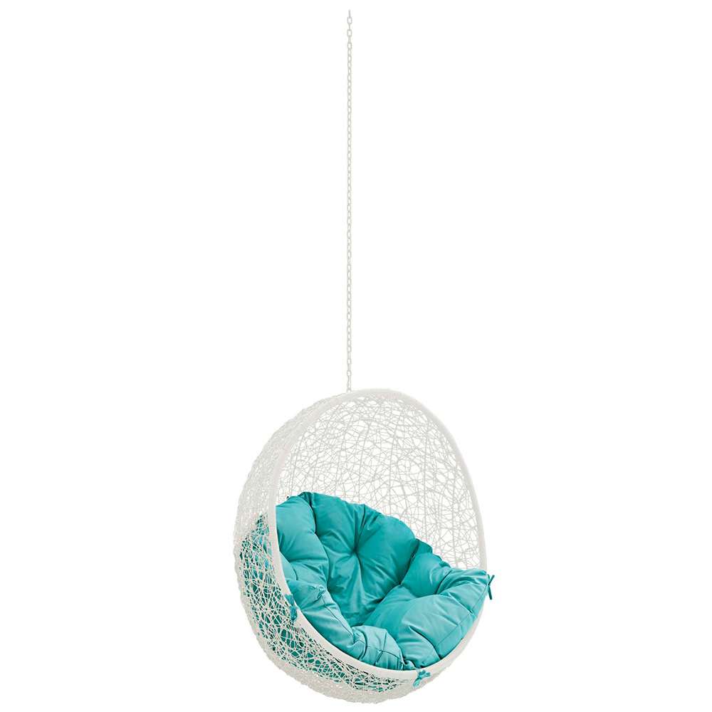 Modway - Hide Outdoor Patio Swing Chair Without Stand - EEI-2654-WHI-TRQ veiw 1
