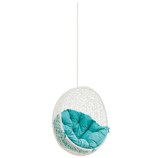 Modway - Hide Outdoor Patio Swing Chair Without Stand - EEI-2654-WHI-TRQ veiw 1
